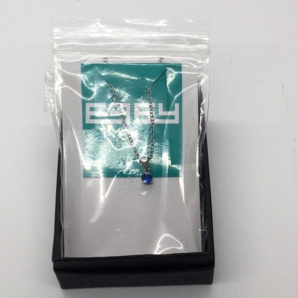 Woman’s Effy Necklaces lot of 3 sliver tone Chains 18” 3 color stones. #47 - Picture 5 of 5